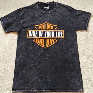 Phi MU Ride Of Your Life Bid Day Shirt (M)